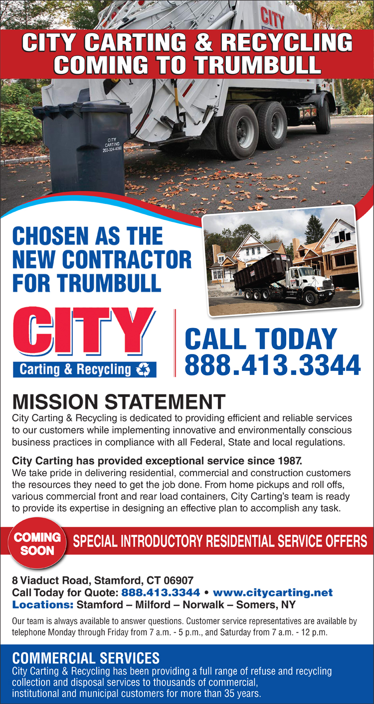 CITY CARTING & RECYCLING COMING TO TRUMBULL