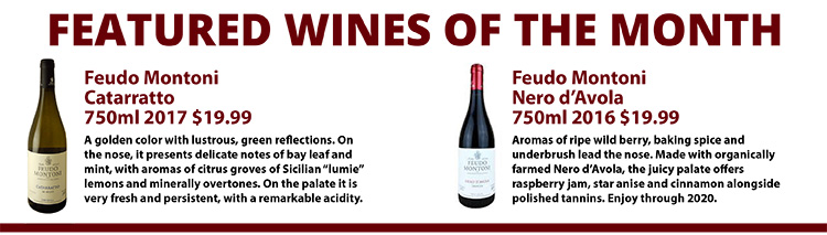   FEATURED WINES OF THE MONTH