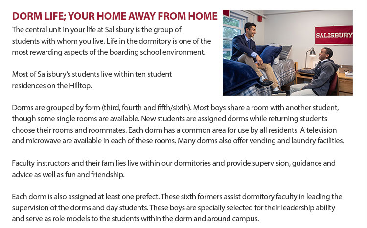 DORM LIFE; YOUR HOME AWAY FROM HOME 