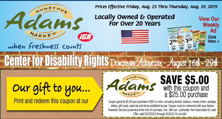 Adams Hometown Market Weekly ads