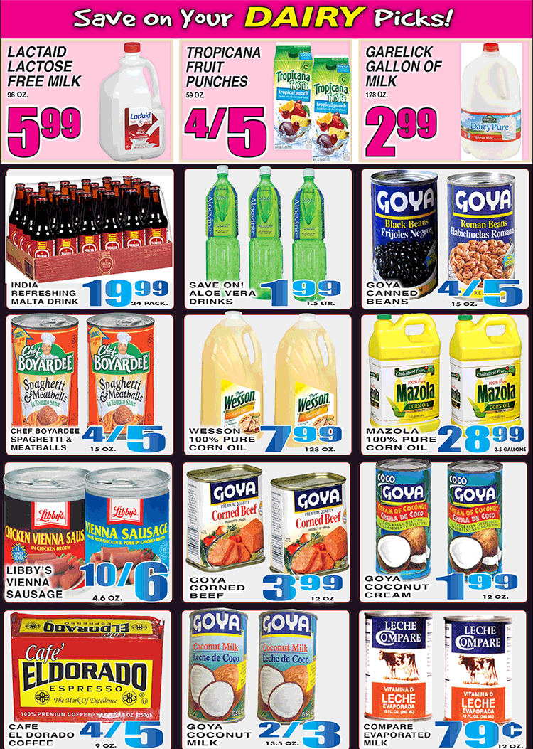  Save On Your DAIRY Picks!
