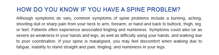 HOW DO YOU KNOW IF YOU HAVE A SPINE PROBLEM?