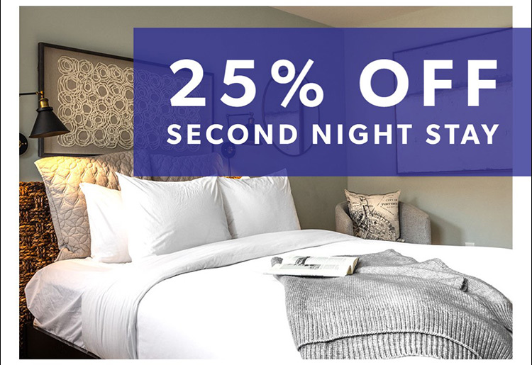 25% Second Night Stay