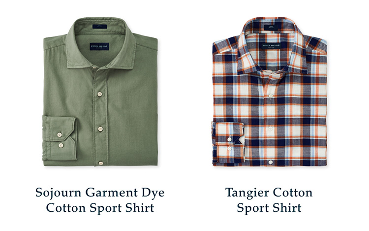 Sojourn Garment Dye Cotton Sport Shirt + Tangier Cotton Sport Shirt Image