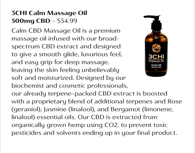 3CIH Calm Massage Oil