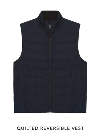 QUILTED REVERSIBLE VEST