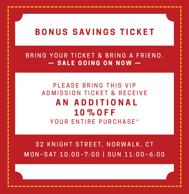 Bonus Savings Ticket - An Additional 10% Off
