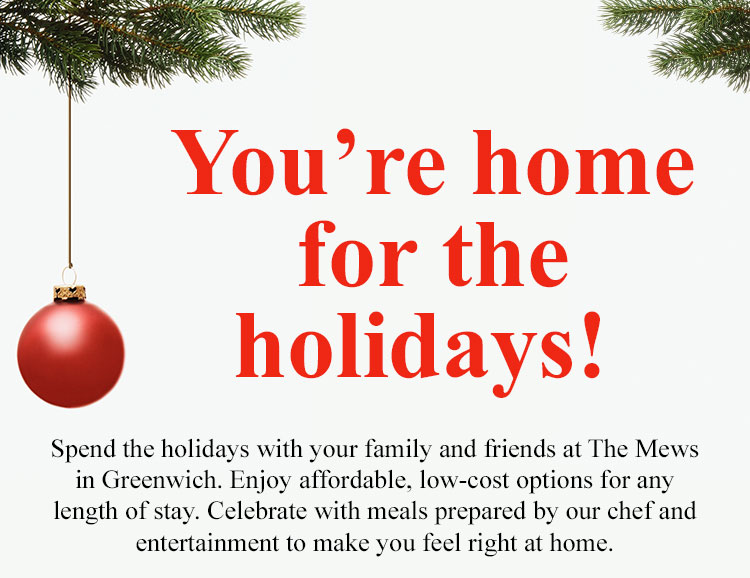 You’re home for the holidays! 